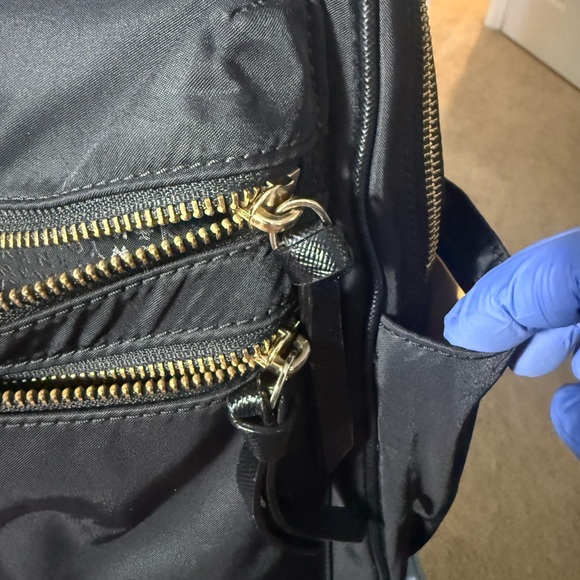 Kate Spade Black Leather Backpack Adjustable Straps Wear Functional - Picture 6 of 16